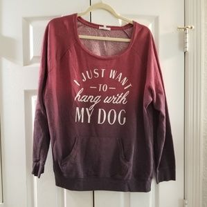 Maurices "I just Want to Hang With my Dog" shirt
